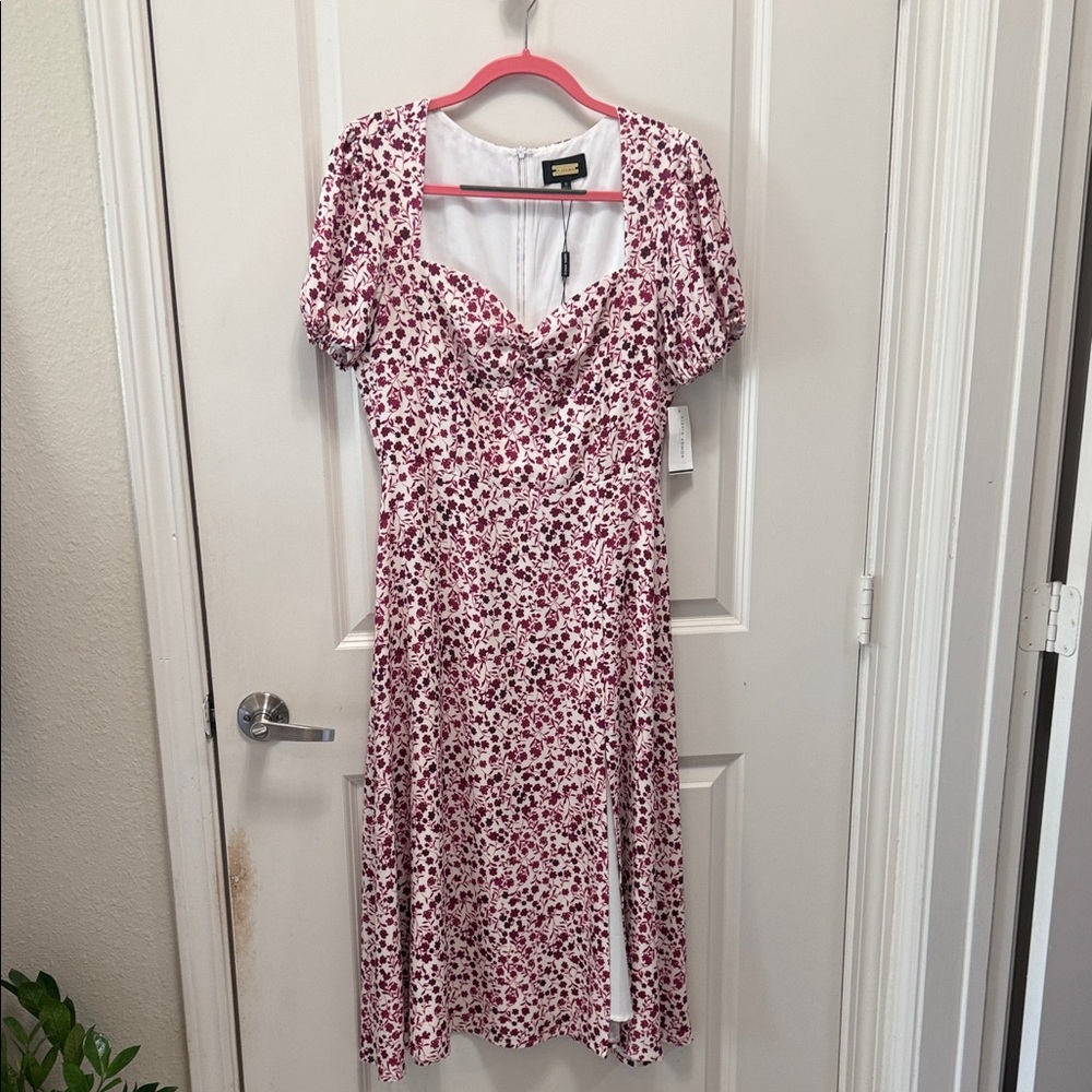 NWT Alexia Admor Red Floral Midi Dress